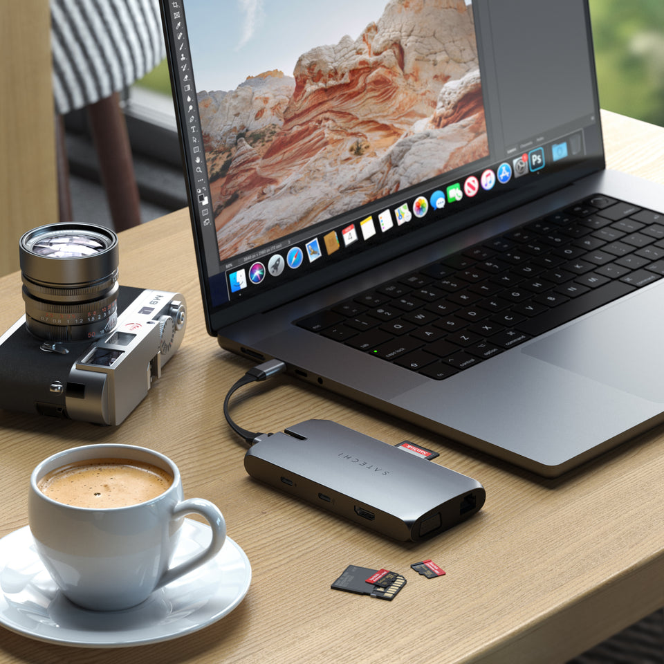 Adaptador Satechi Multi Portas USB-C On-The-Go - Cinza Espacial