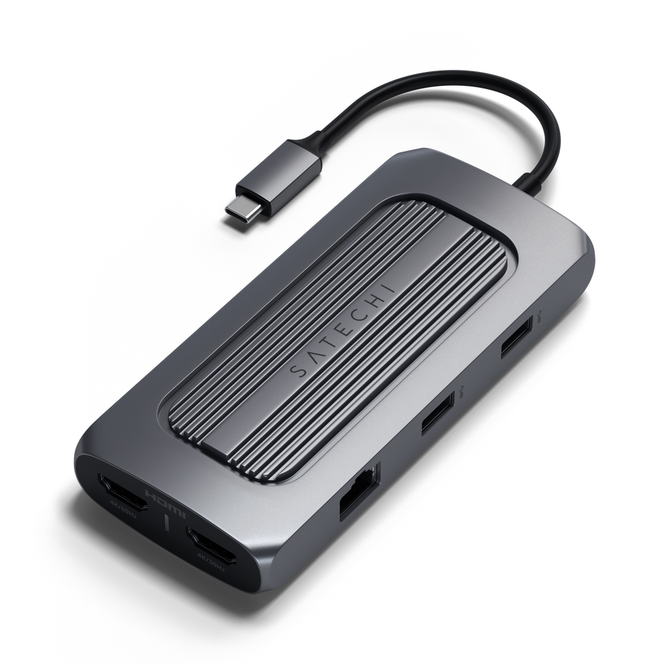 Adaptador Satechi Multi Portas MX USB-C - Cinza Espacial