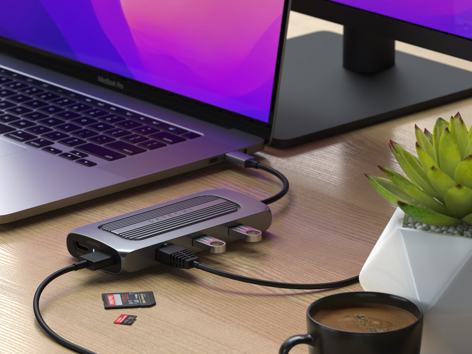 Adaptador Satechi Multi Portas MX USB-C - Cinza Espacial