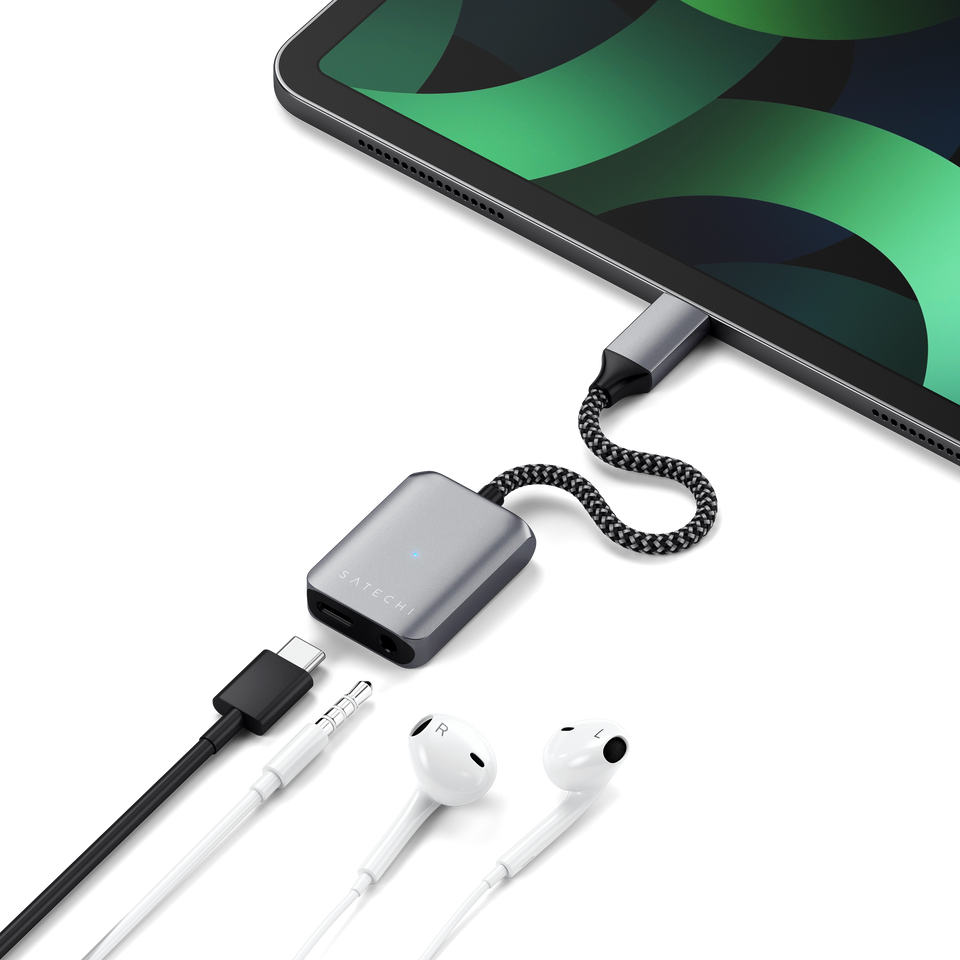 Adaptador Satechi de Áudio USB-C PD