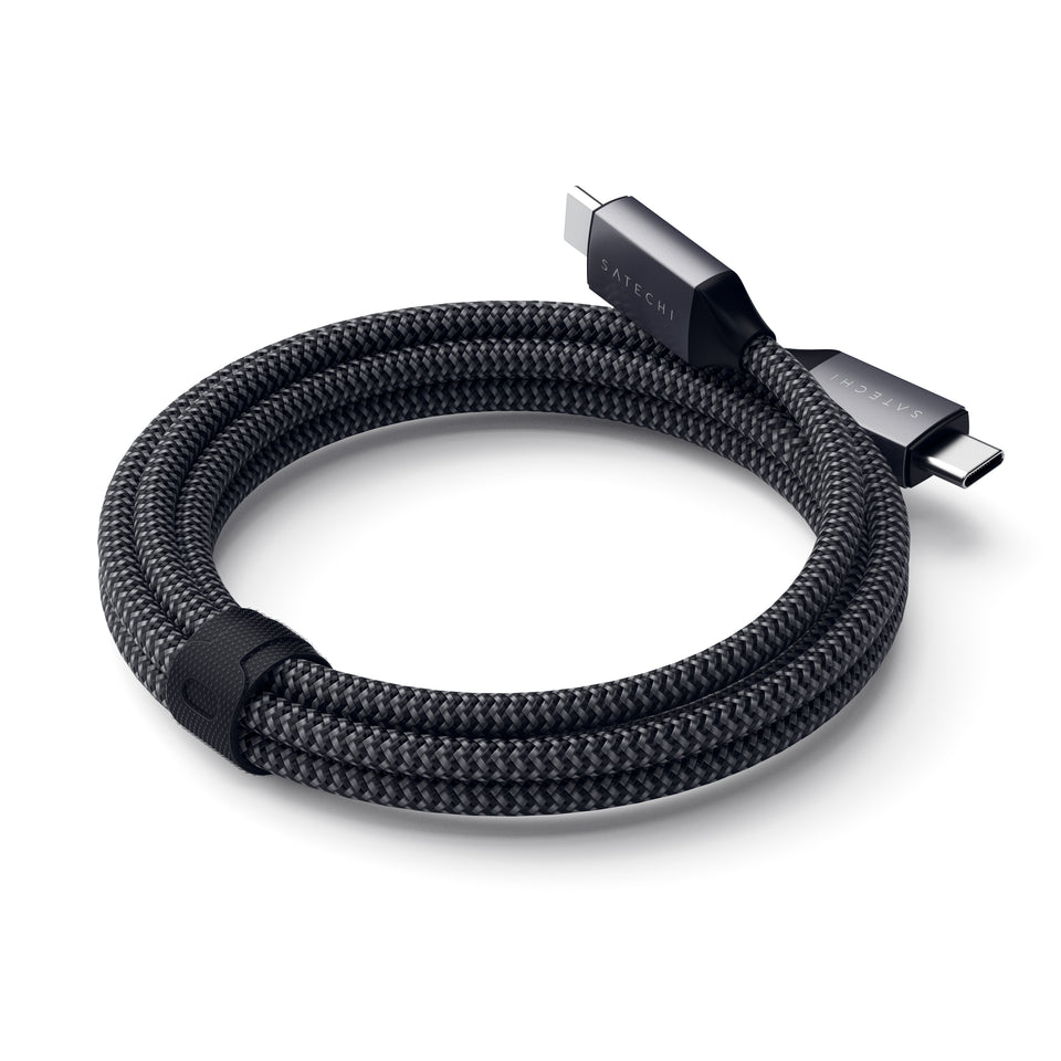 Cabo Satechi USB-C Para USB-C - 2 Metros - Preto