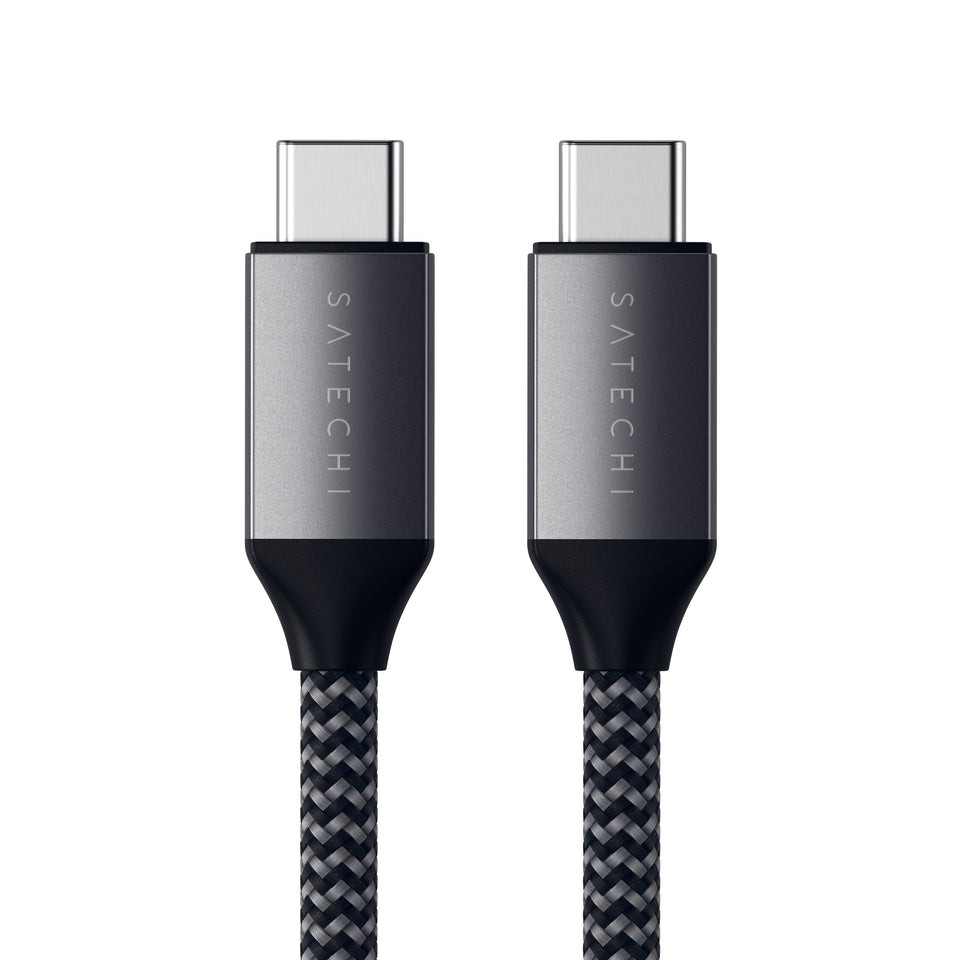 Cabo Satechi USB-C Para USB-C - 2 Metros - Preto