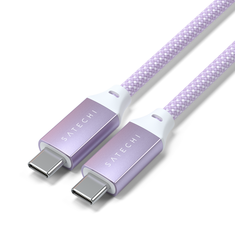 Cabo Satechi USB-C Para USB-C - 2 Metros - Roxo