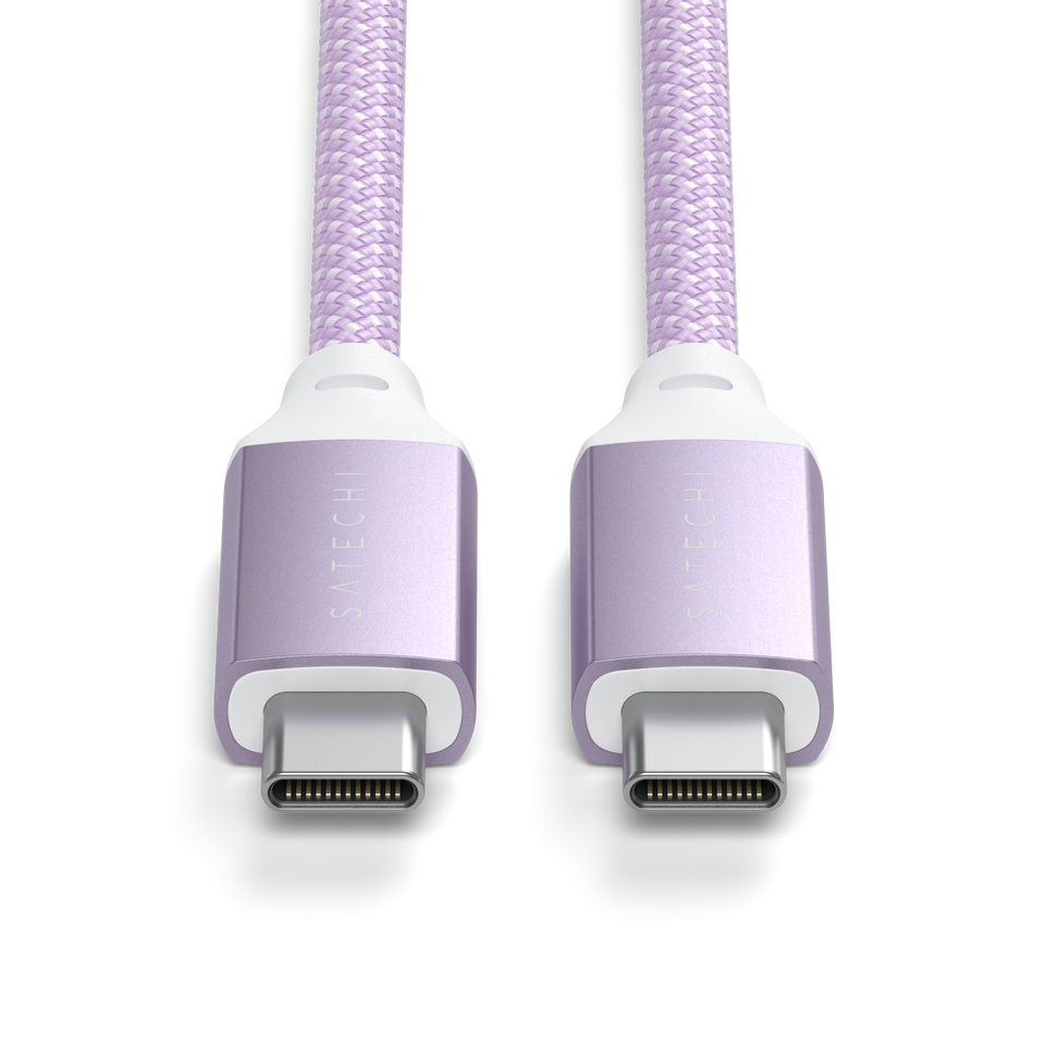 Cabo Satechi USB-C Para USB-C - 2 Metros - Roxo