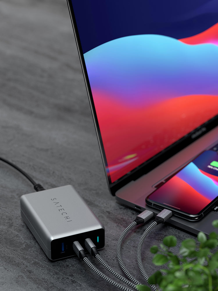 Carregador Satechi Gan Compacto PD USB-C de 100w