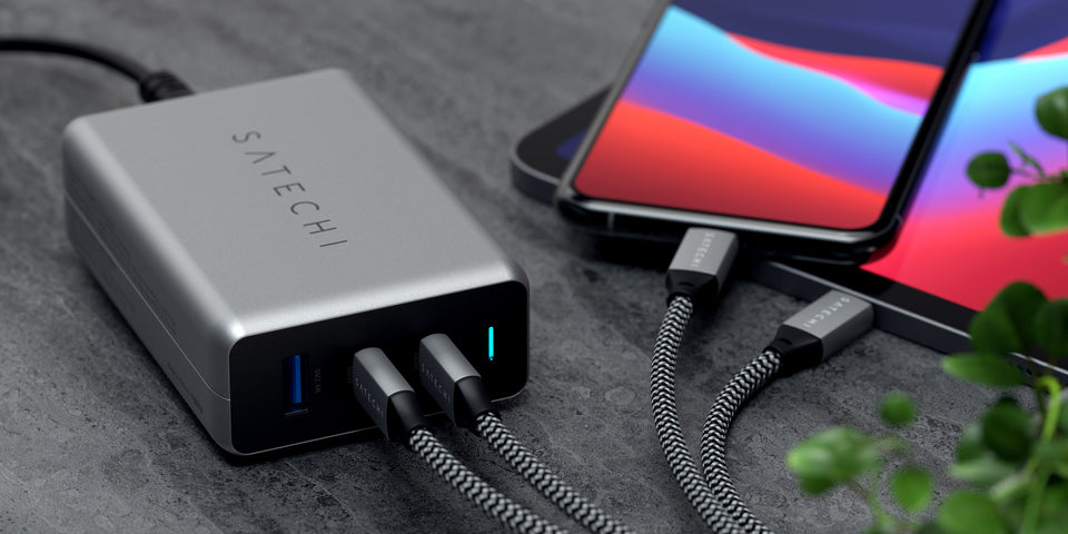 Carregador Satechi Gan Compacto PD USB-C de 100w