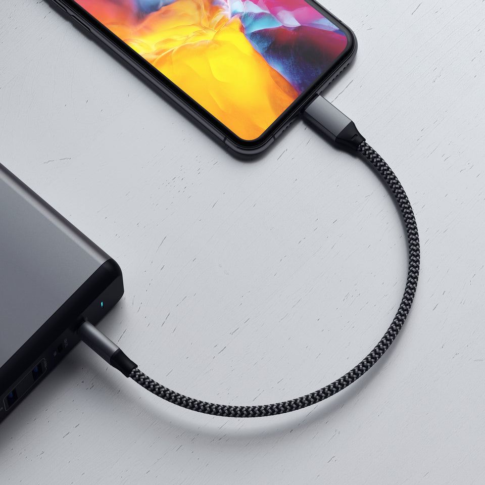 Cabo Satechi USB-C Para Lightning - 25 Centímetros