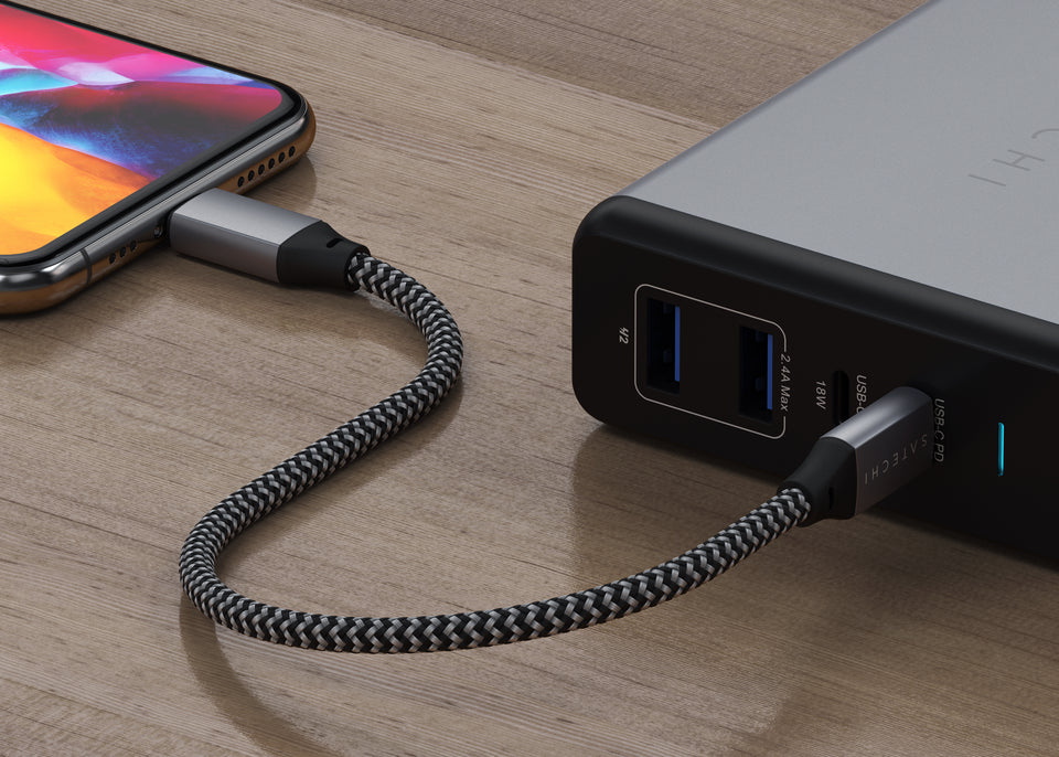 Cabo Satechi USB-C Para Lightning - 25 Centímetros