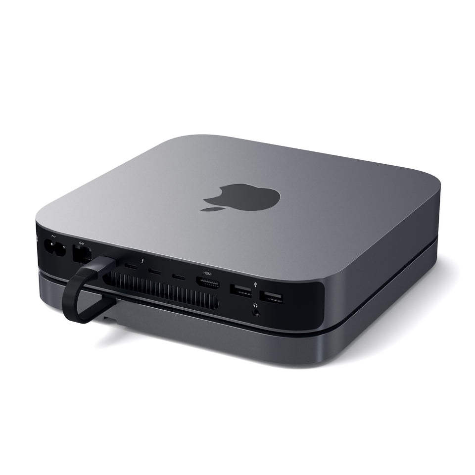 Suporte e Hub Satechi USB-C para Mac Mini - Cinza Espacial