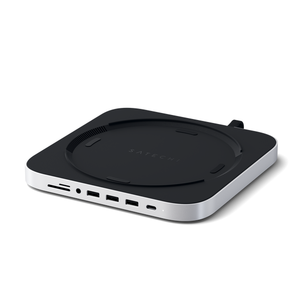 Suporte e Hub Satechi USB-C para Mac Mini - Prata