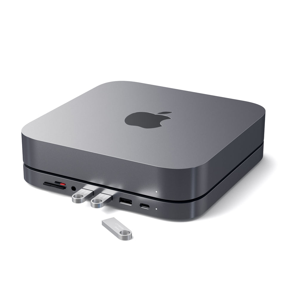 Suporte e Hub Satechi USB-C para Mac Mini - Cinza Espacial