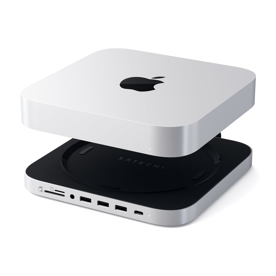 Suporte e Hub Satechi Para Mac Mini Com Gabinete SSD