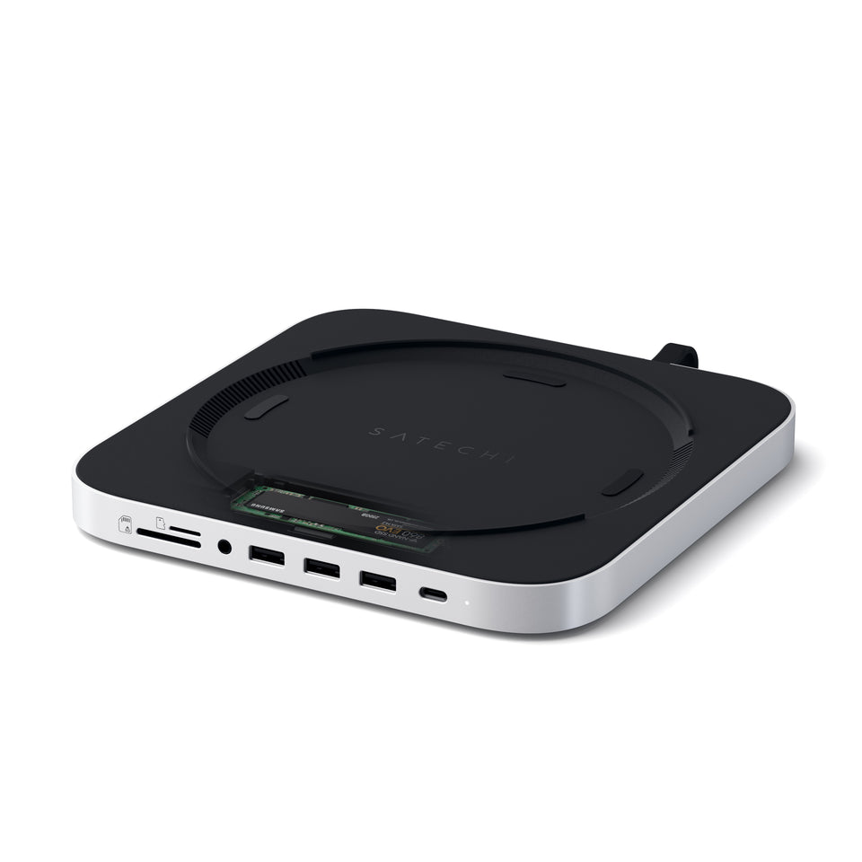 Suporte e Hub Satechi Para Mac Mini Com Gabinete SSD