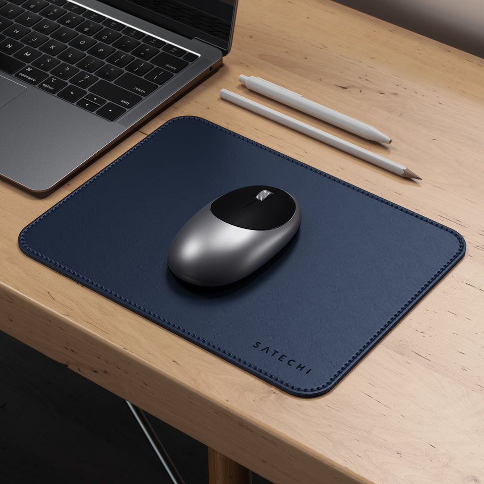 Mouse Pad Satechi Em Couro Ecológico - Azul