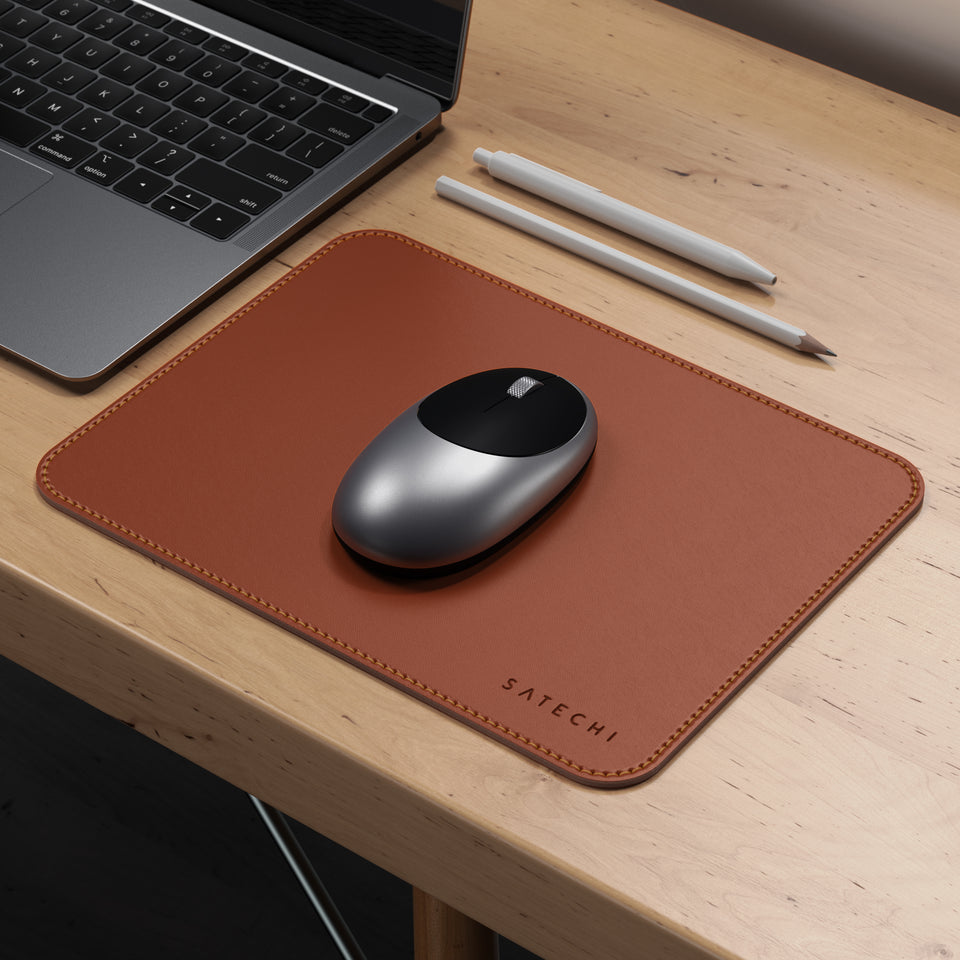 Mouse Pad Satechi Em Couro Ecológico - Marrom