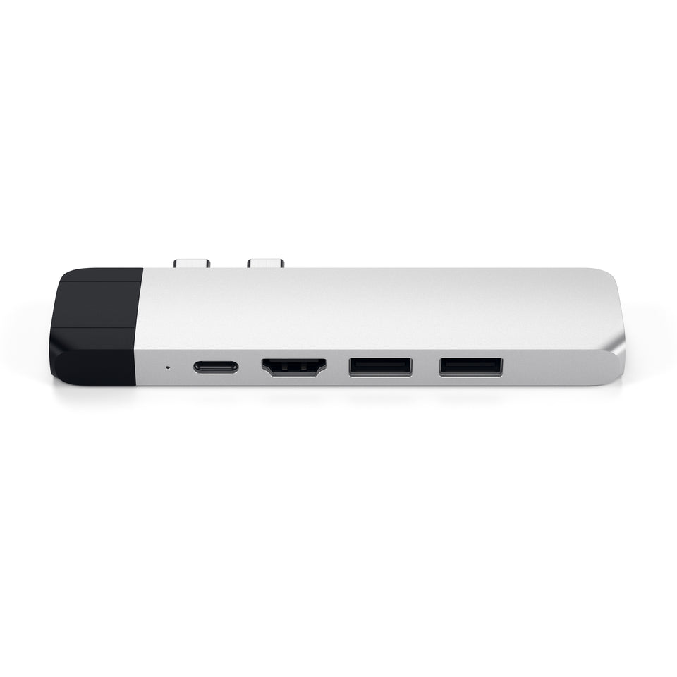 Adaptador Satechi USB-C Pro Hub com Ethernet - Prata