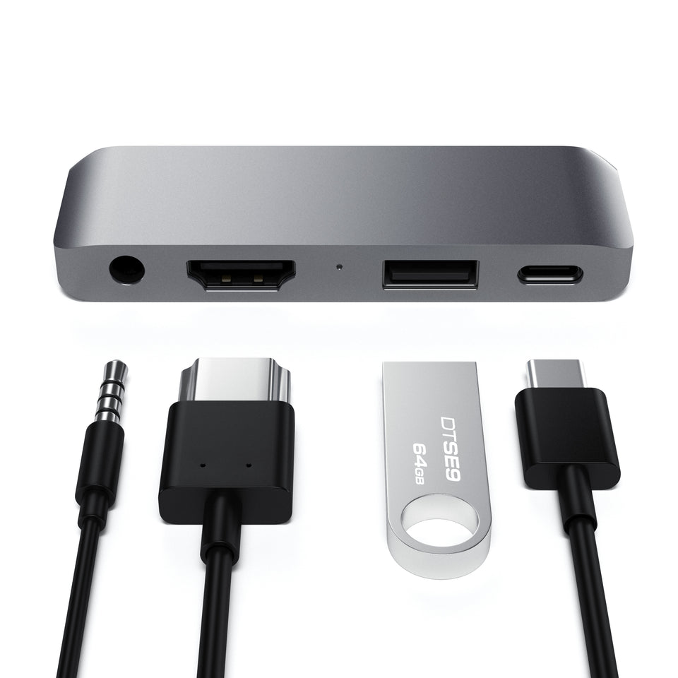 Adaptador Satechi UBS-C Mobile Pro Para Ipad - Cinza Espacial