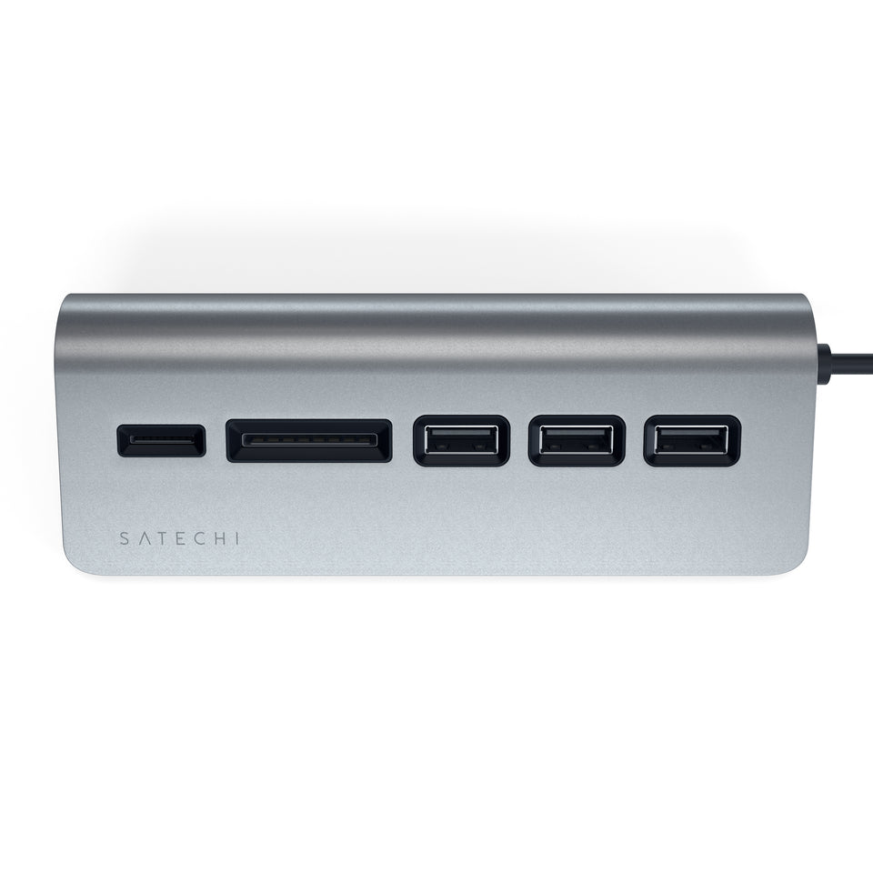 Adaptador e HUB Satechi USB-C para Desktop - Cinza Espacial