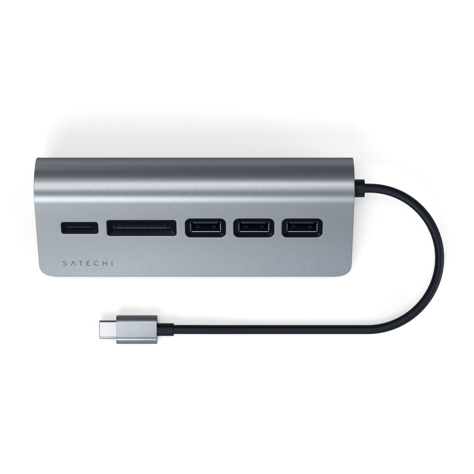 Adaptador e HUB Satechi USB-C para Desktop - Cinza Espacial