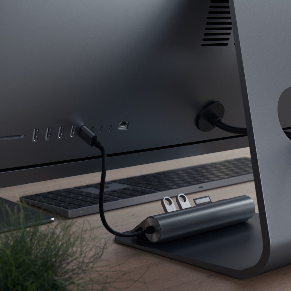 Adaptador e HUB Satechi USB-C para Desktop - Cinza Espacial