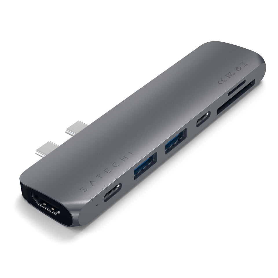 Adaptador Satechi USB-C Pro Hub HDMI 4K - Cinza Espacial