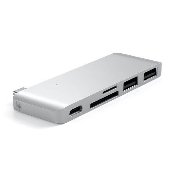 Adaptador Satechi USB-C Com Porta PassThrough - Prata