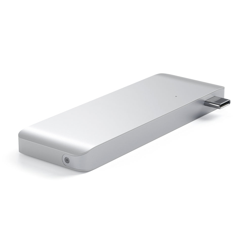 Adaptador Satechi USB-C Com Porta PassThrough - Prata