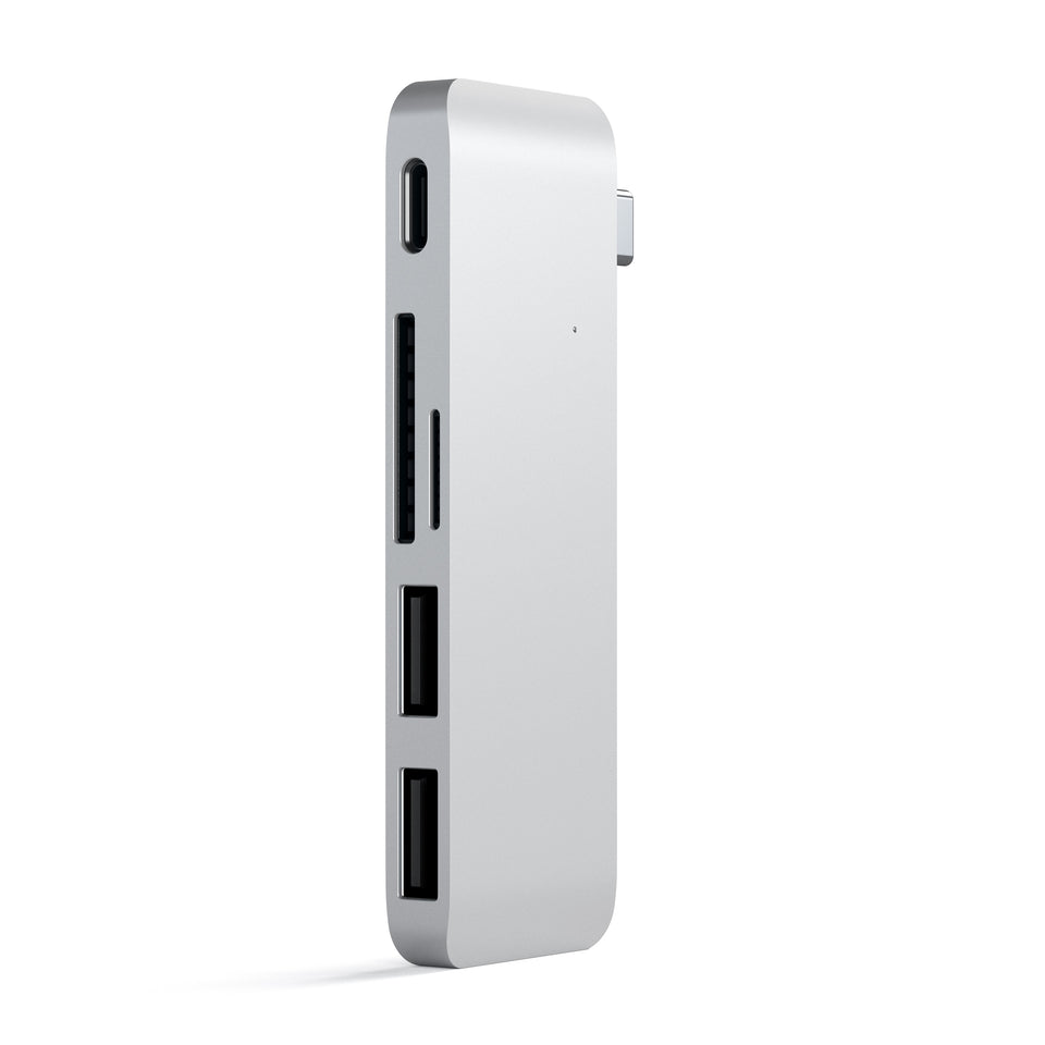 Adaptador Satechi USB-C Com Porta PassThrough - Prata