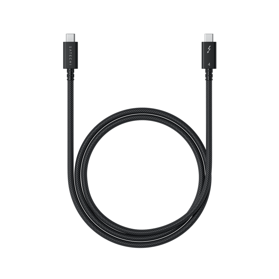 Cabo Satechi USB-C Para USB-C Thunderbolt 4 Pro - 1 Metro - Preto