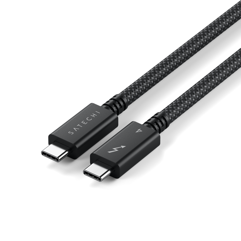 Cabo Satechi USB-C Para USB-C Thunderbolt 4 Pro - 1 Metro - Preto