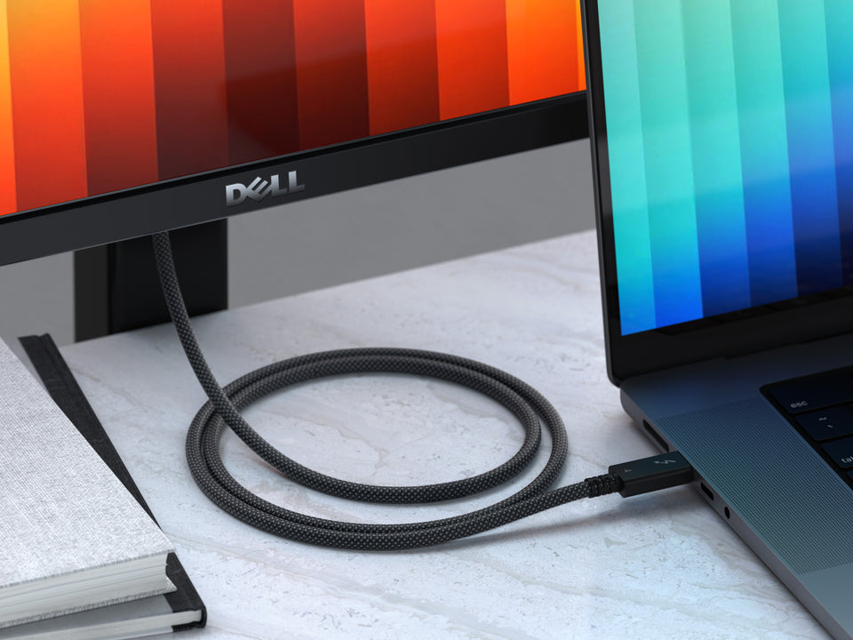 Cabo Satechi USB-C Para USB-C Thunderbolt 4 Pro - 1 Metro - Preto