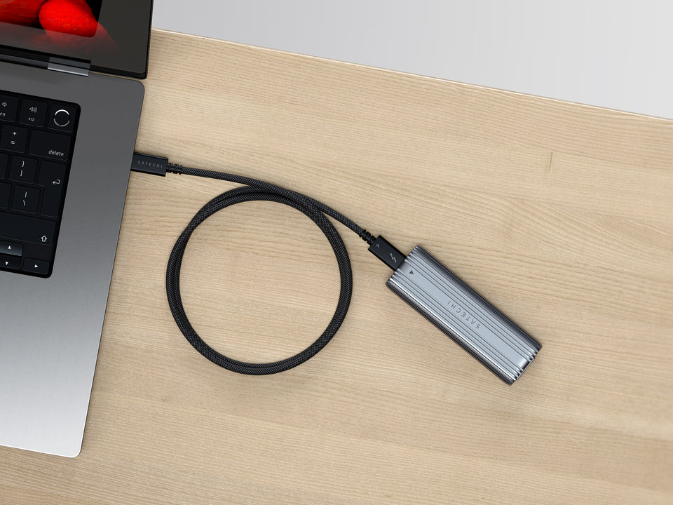 Cabo Satechi USB-C Para USB-C Thunderbolt 4 Pro - 1 Metro - Preto