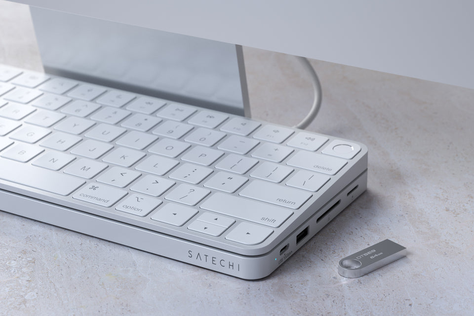 Adaptador Satechi Slim USB-C Para iMac de 24 Polegadas - Prata