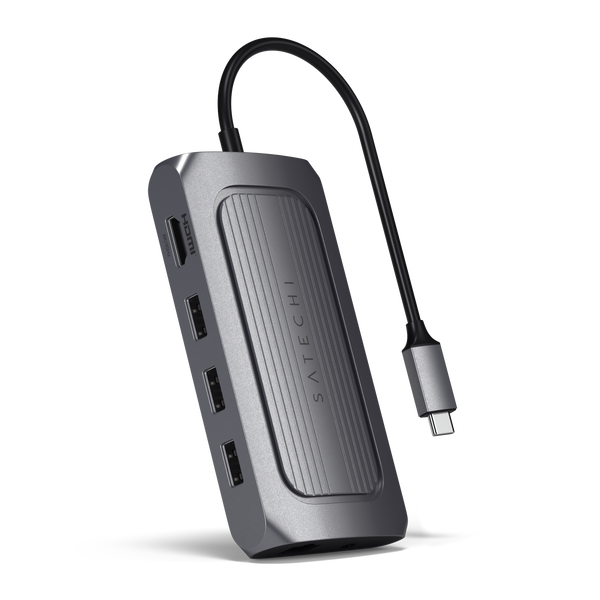 Adaptador Satechi Multi Porta USB4 com HDMI 8K - Cinza Espacial