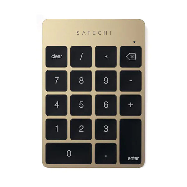 Teclado Satechi Numérico Bluetooth Recarregável - Dourado