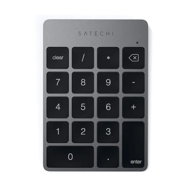 Teclado Satechi Numérico Bluetooth Recarregável - Cinza Espacial