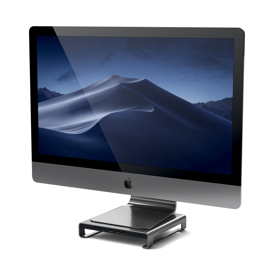 Suporte Satechi Para iMac Em Alumínio Com HUB USB-C - Cinza Espacial