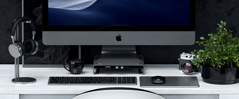 Suporte Satechi Para iMac Em Alumínio Com HUB USB-C - Cinza Espacial