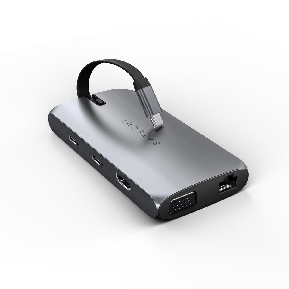 Adaptador Satechi Multi Portas USB-C On-The-Go - Cinza Espacial