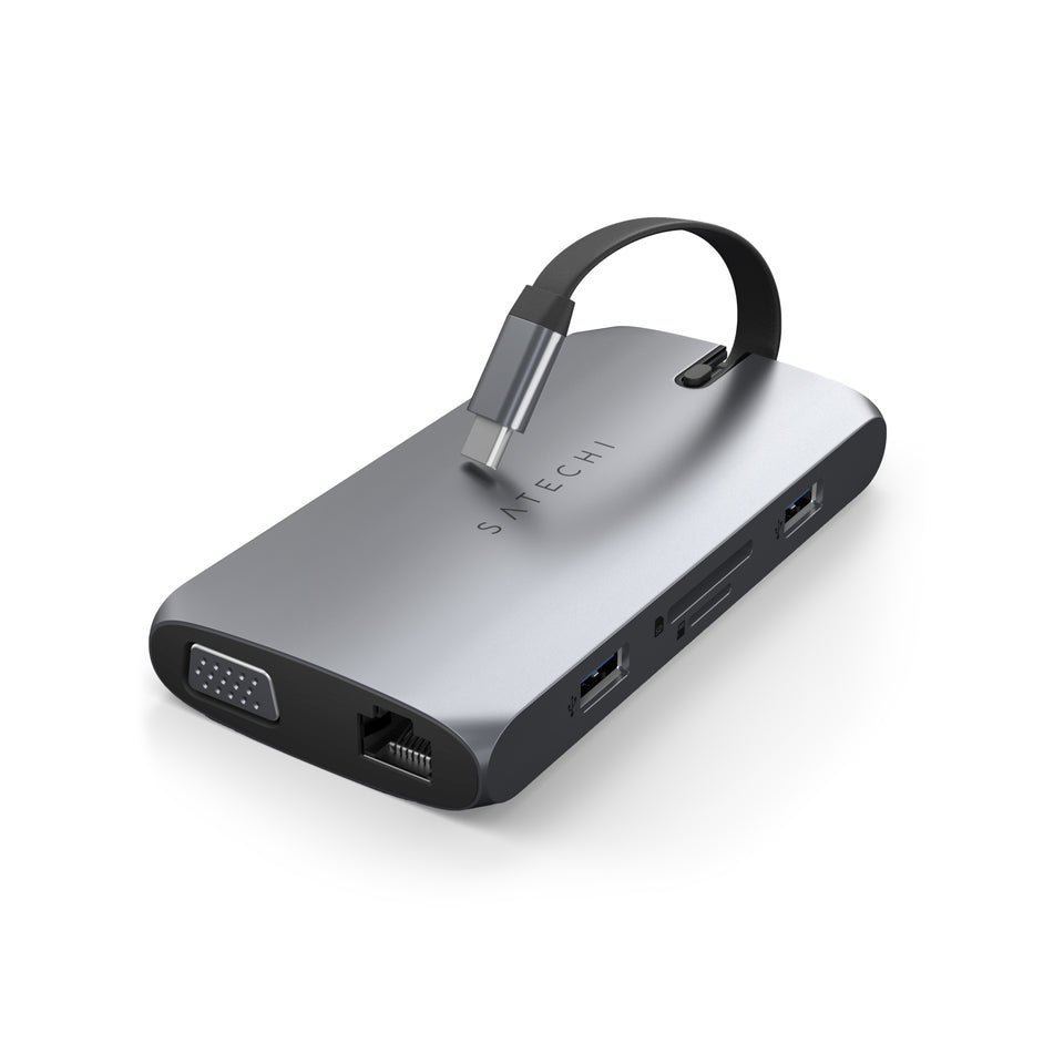 Adaptador Satechi Multi Portas USB-C On-The-Go - Cinza Espacial