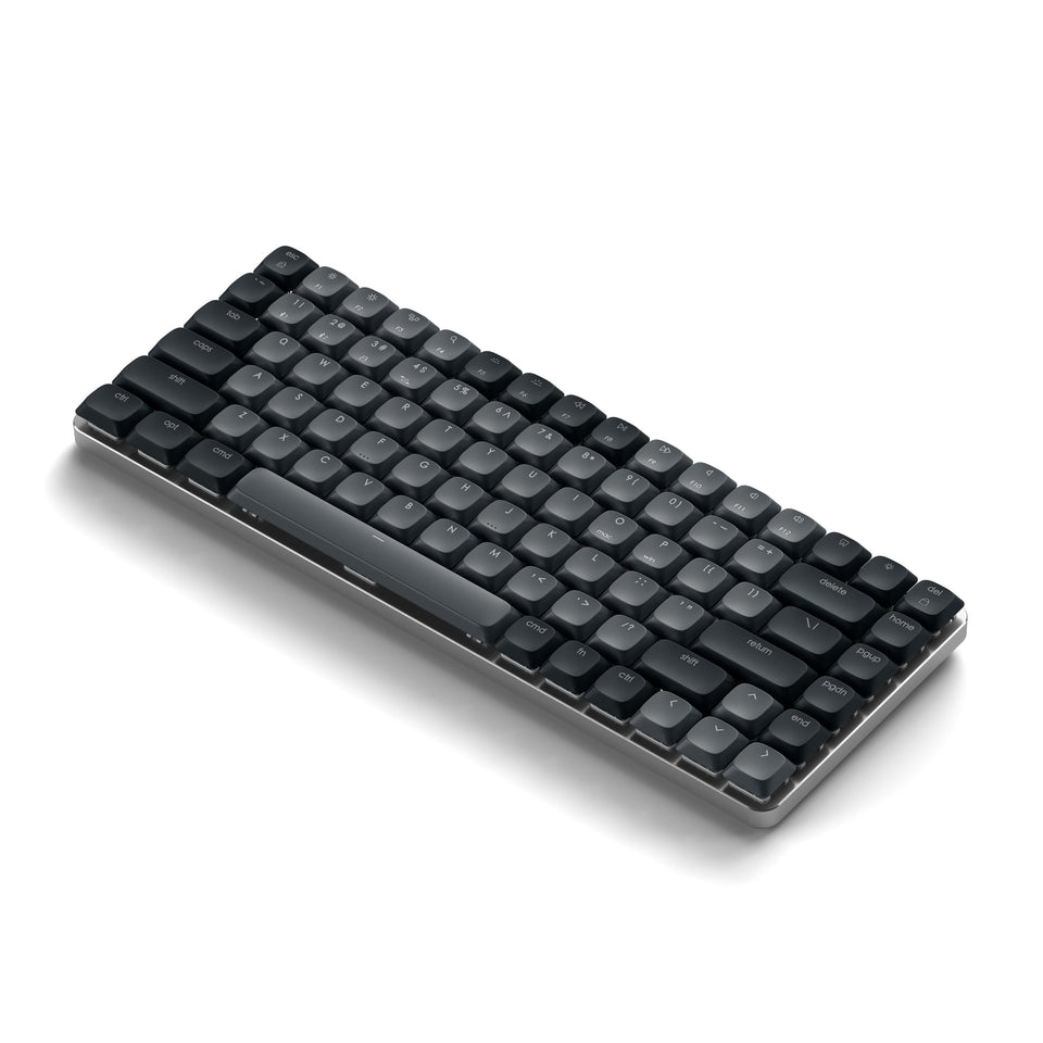 Teclado Satechi Retroiluminado Bluetooth Mecânico Slim - US - Cinza e Preto