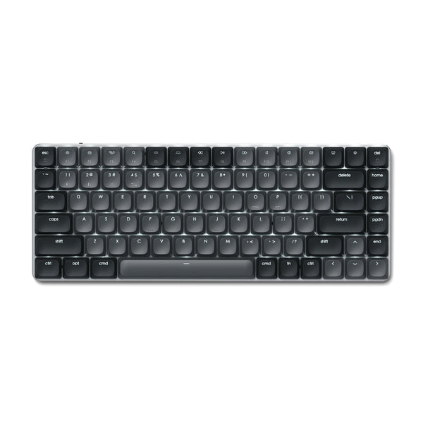 Teclado Satechi Retroiluminado Bluetooth Mecânico Slim - US - Cinza e Preto