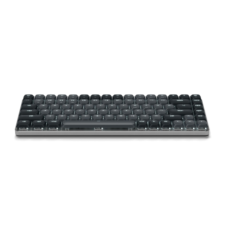 Teclado Satechi Retroiluminado Bluetooth Mecânico Slim - US - Cinza e Preto