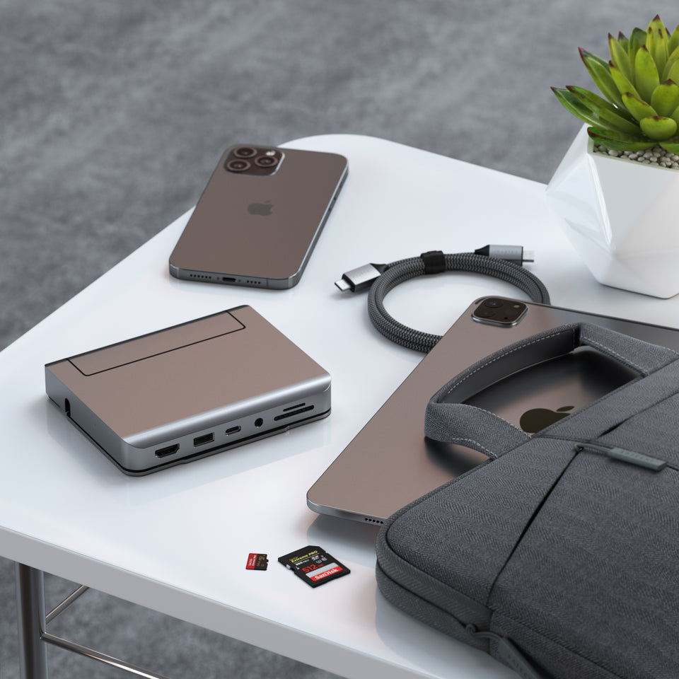 Adaptador e Suporte Satechi USB-C - Cinza Espacial