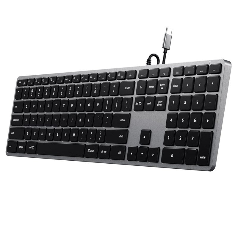 Teclado Satechi Retroiluminado Slim W3 Com Fio - US - Cinza Espacial