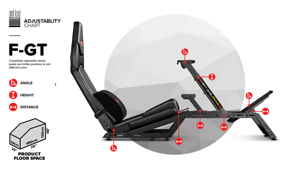 Cockpit Next Level Racing Simulador F-GT