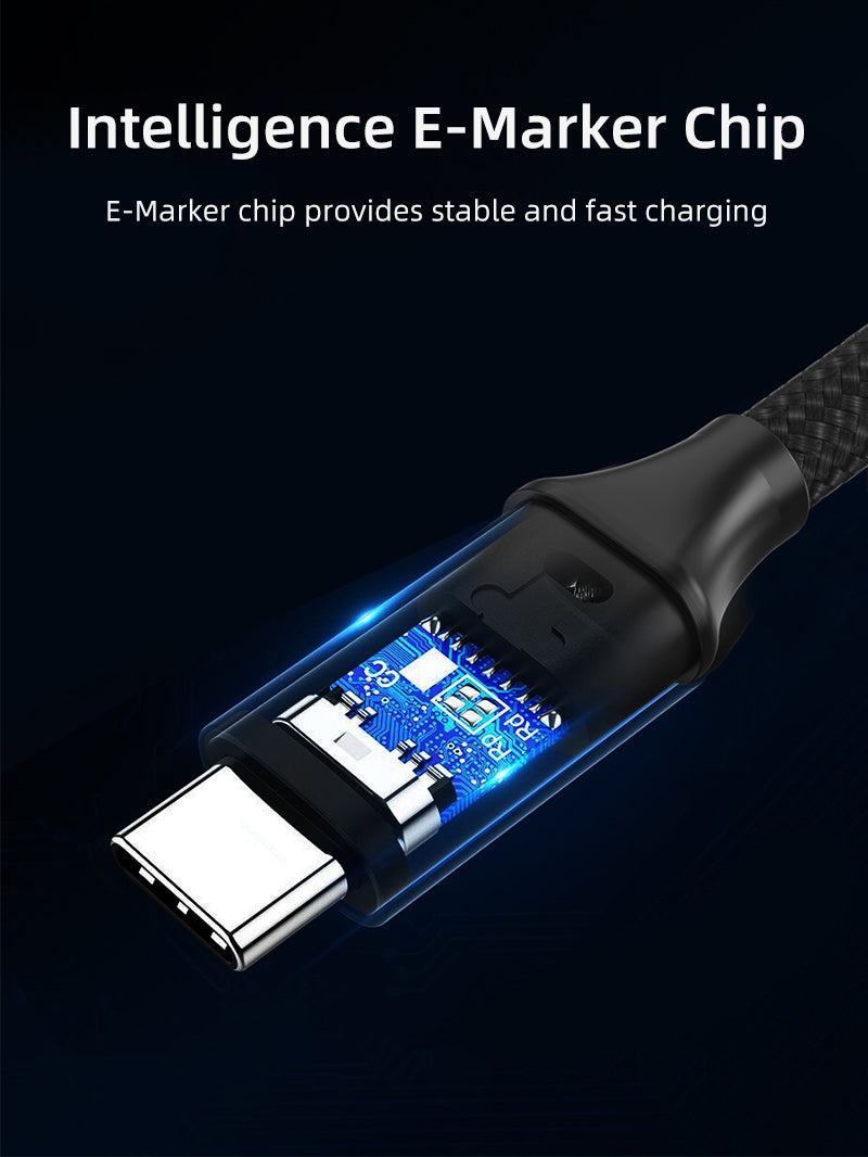 Cabo Cabletime USB3.2, 20Gbp, Saída de Vídeo 4k - USB-C Para USB-C - 1 Metro