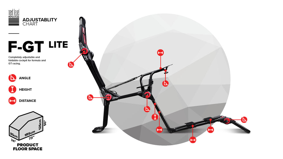 Cockpit Next Level Racing Simulador Dobrável F-GT Lite