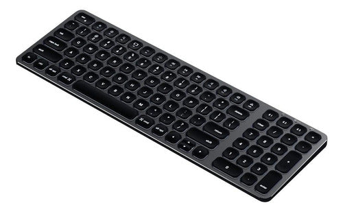 Teclado Satechi Retroiluminado Bluetooth Compacto - US - Cinza Espacial