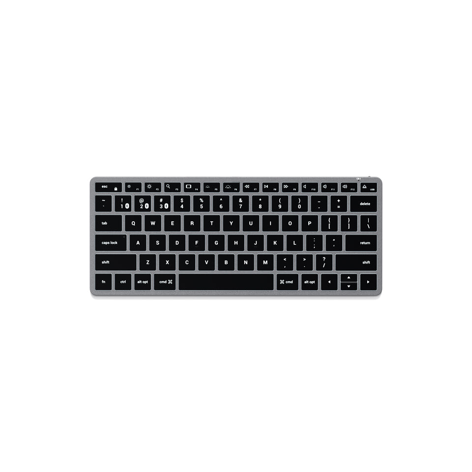 Teclado Satechi Retroiluminado Bluetooth Slim X1 - US - Cinza Espacial